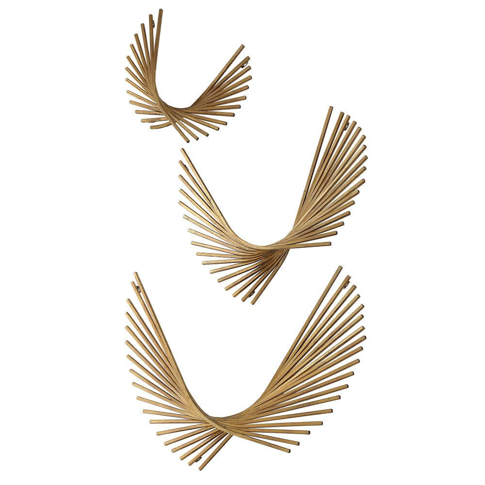 Coreograph Wall Decor (Set of 3)-16.38 Inches Tall and 24 Inches Wide Uttermost 04375 UT-04375