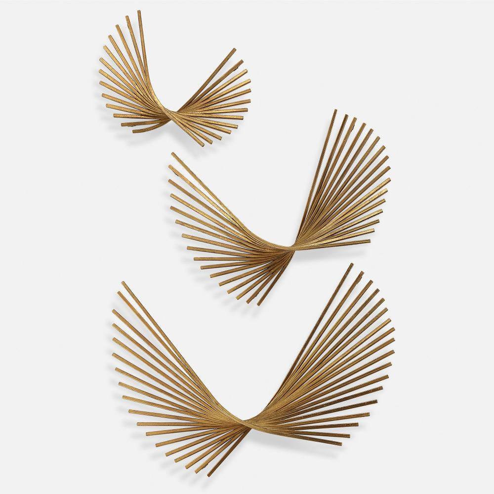 Coreograph Wall Decor (Set of 3)-16.38 Inches Tall and 24 Inches Wide Uttermost 04375 UT-04375
