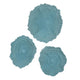 Uttermost 04378 Ocean Gems 22’’ Tall Polyresin Abstract Sculpture - Set of 3 - Blue UT-04378