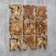 Uttermost 04379 Talia 16’’ x 16’’ Frameless Decorative Panels - Set of 9 - Brown UT-04379