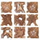 Uttermost 04379 Talia 16’’ x 16’’ Frameless Decorative Panels - Set of 9 - Brown UT-04379