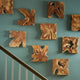 Uttermost 04379 Talia 16’’ x 16’’ Frameless Decorative Panels - Set of 9 - Brown UT-04379