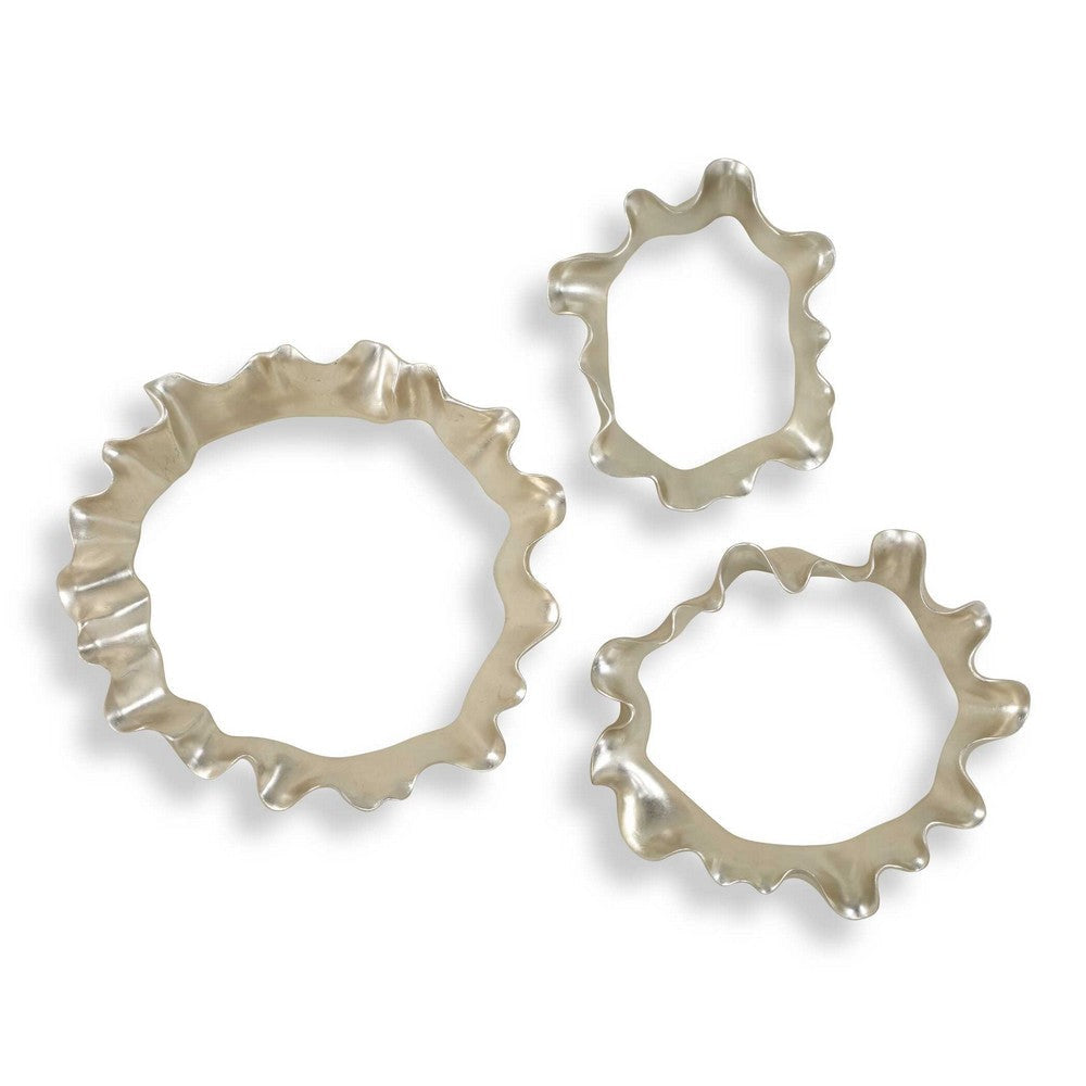 Uttermost Ripple Effect Silver Wall Art Set/3 UT-04386