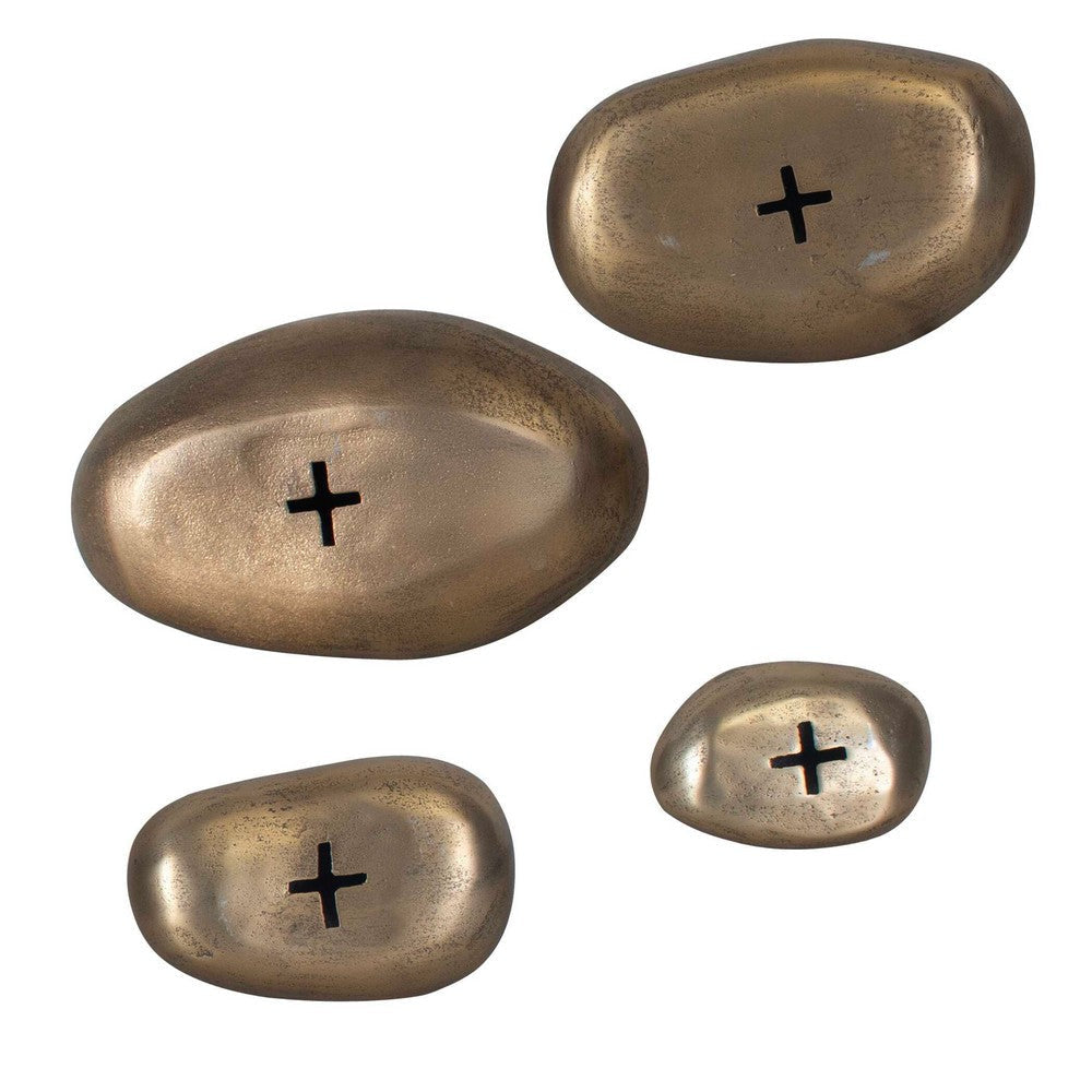 Uttermost Set In Stone Brass Outdoor Wall Art Set/4 UT-04389