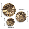 Uttermost Peonia Outdoor Gold Wall Art Set/3