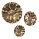 Uttermost Peonia Outdoor Gold Wall Art Set/3