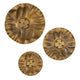 Uttermost Peonia Outdoor Gold Wall Art Set/3