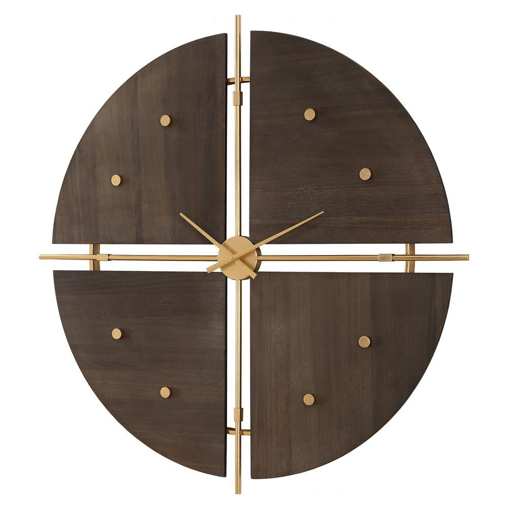 Uttermost 06465 Walnut Elegance - Wall Clock-38 Inches Tall and 38 Inches Wide UT-06465