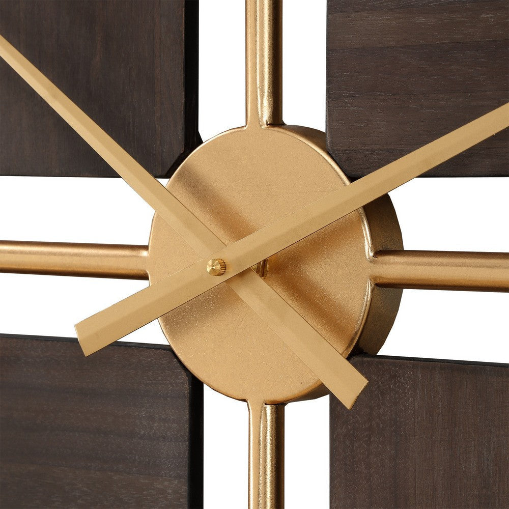 Uttermost 06465 Walnut Elegance - Wall Clock-38 Inches Tall and 38 Inches Wide UT-06465