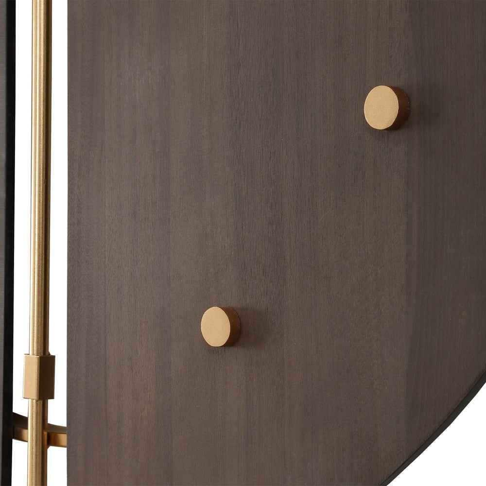 Uttermost 06465 Walnut Elegance - Wall Clock-38 Inches Tall and 38 Inches Wide UT-06465