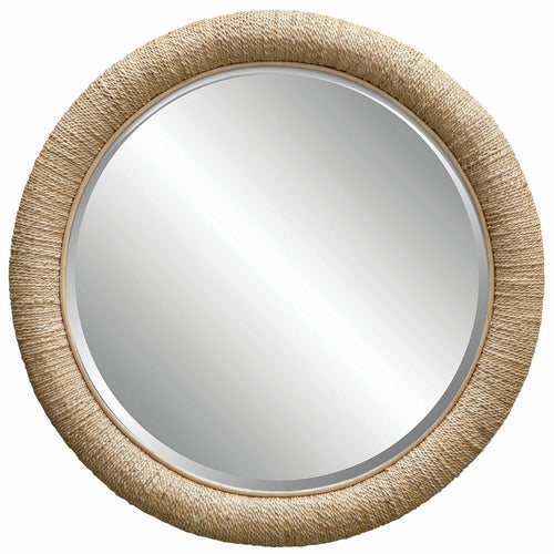 Uttermost Mariner - Round Mirror-47 Inches Tall and 47 Inches Wide-Natural Finish
