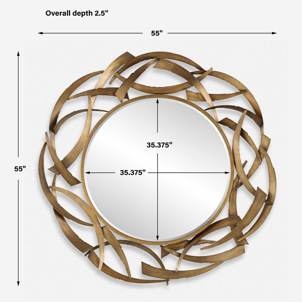Uttermost Cutting Edge Bronze Round Mirror UT-08181