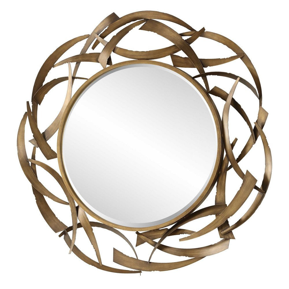 Uttermost Cutting Edge Bronze Round Mirror