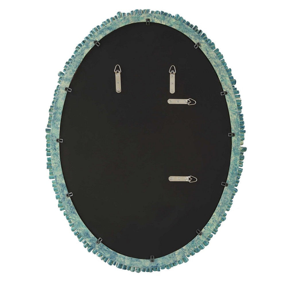 Uttermost Bonaire Teal Blue Oval Mirror UT-08183