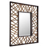 Uttermost Teak Maze Rectangle Mirror