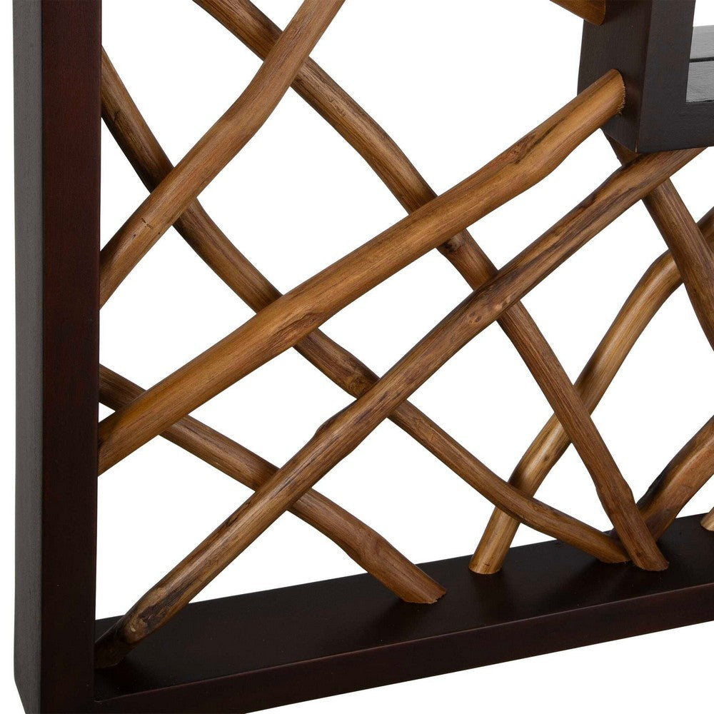 Uttermost Teak Maze Rectangle Mirror UT-08184