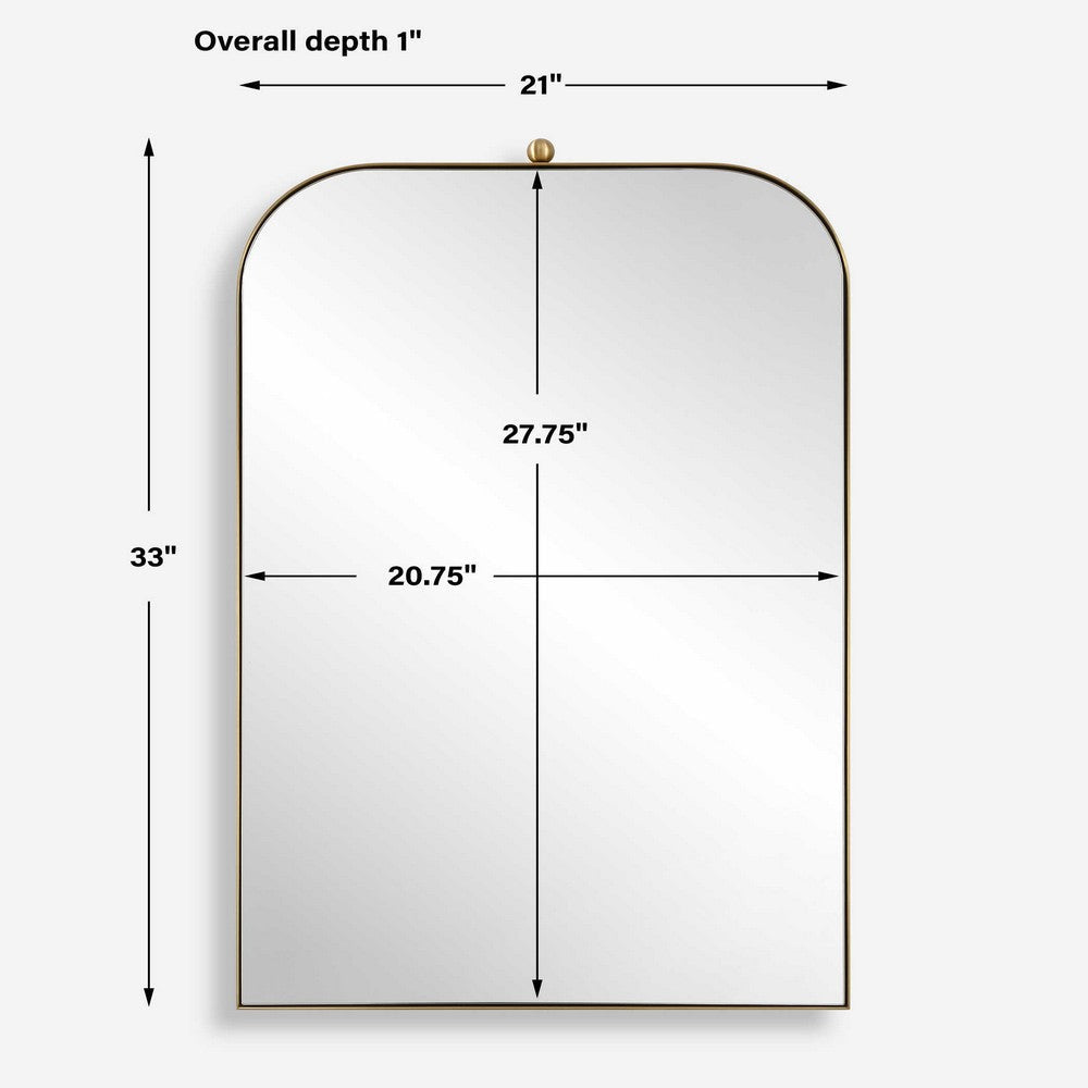 Uttermost Cassidy Brass Arch Mirror UT-08185