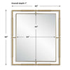 Uttermost It’s All Connected Rectangle Brass Mirror UT-08188