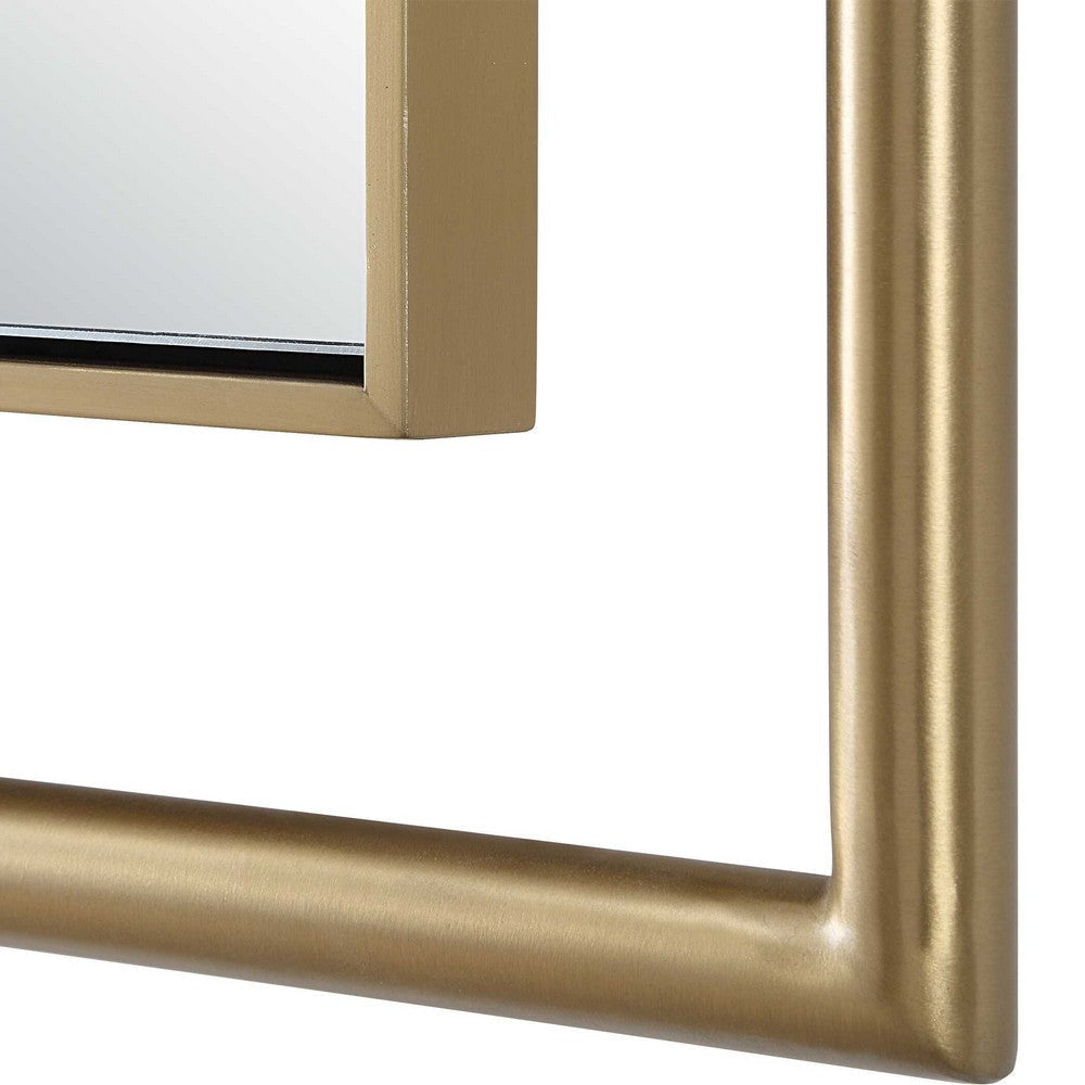 Uttermost It’s All Connected Rectangle Brass Mirror UT-08188