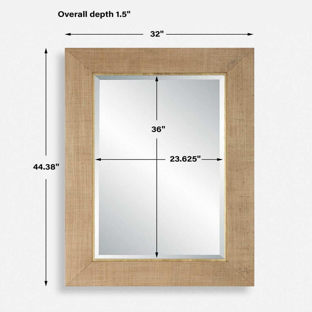 Uttermost Bungalow Grass Cloth Mirror