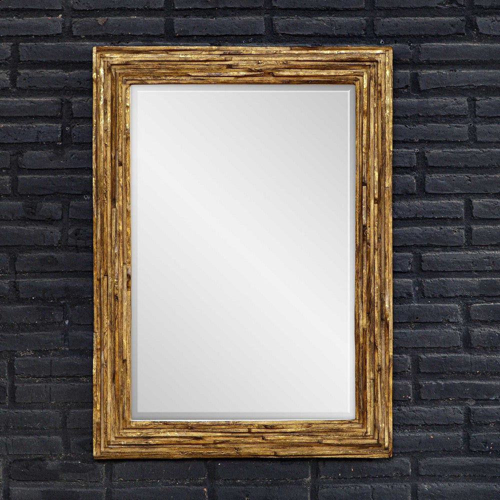 Uttermost Overlap Teak Wood Mirror UT-08213