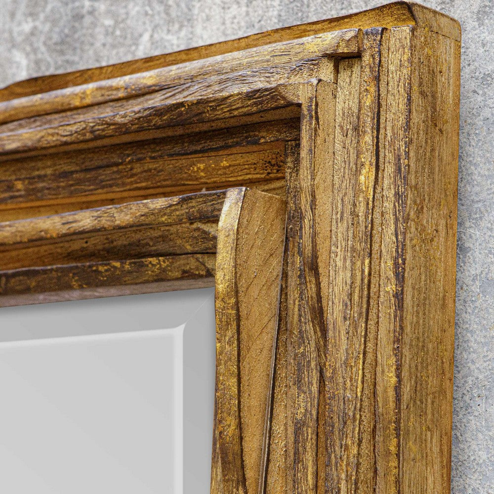 Uttermost Overlap Teak Wood Mirror UT-08213