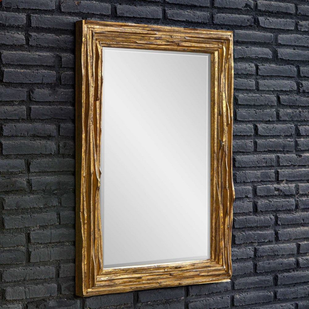 Uttermost Overlap Teak Wood Mirror UT-08213