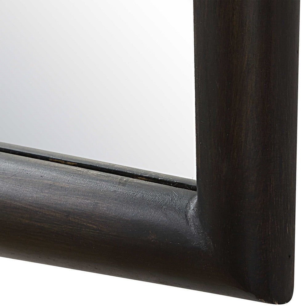 Uttermost Larkin Dark Wood & Brass Mirror UT-08217