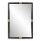 Uttermost Larkin Dark Wood & Brass Mirror UT-08217