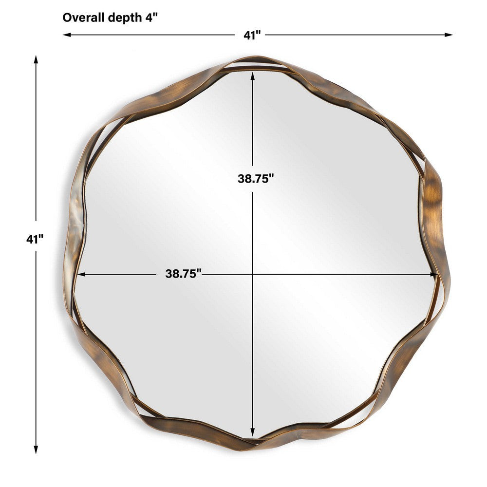 Uttermost Catch The Wave Round Mirror UT-08225