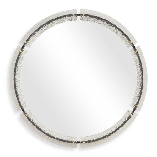 Uttermost Crystalline Round Mirror