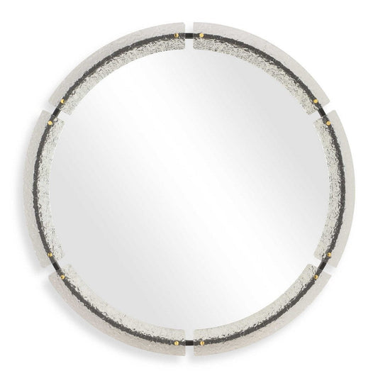 Uttermost Crystalline Round Mirror