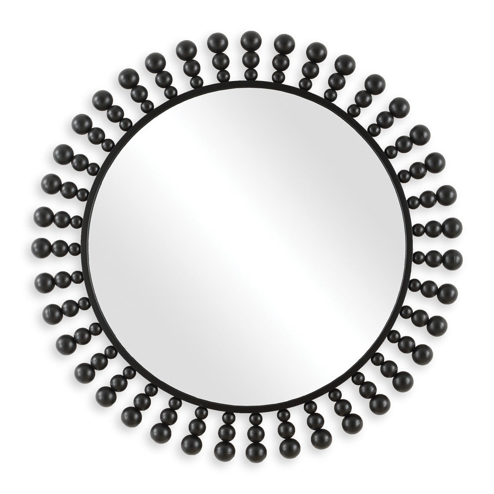 Uttermost Aziel Round Black Mirror