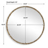 Uttermost Odeon Shell Inlay Round Mirror UT-08246
