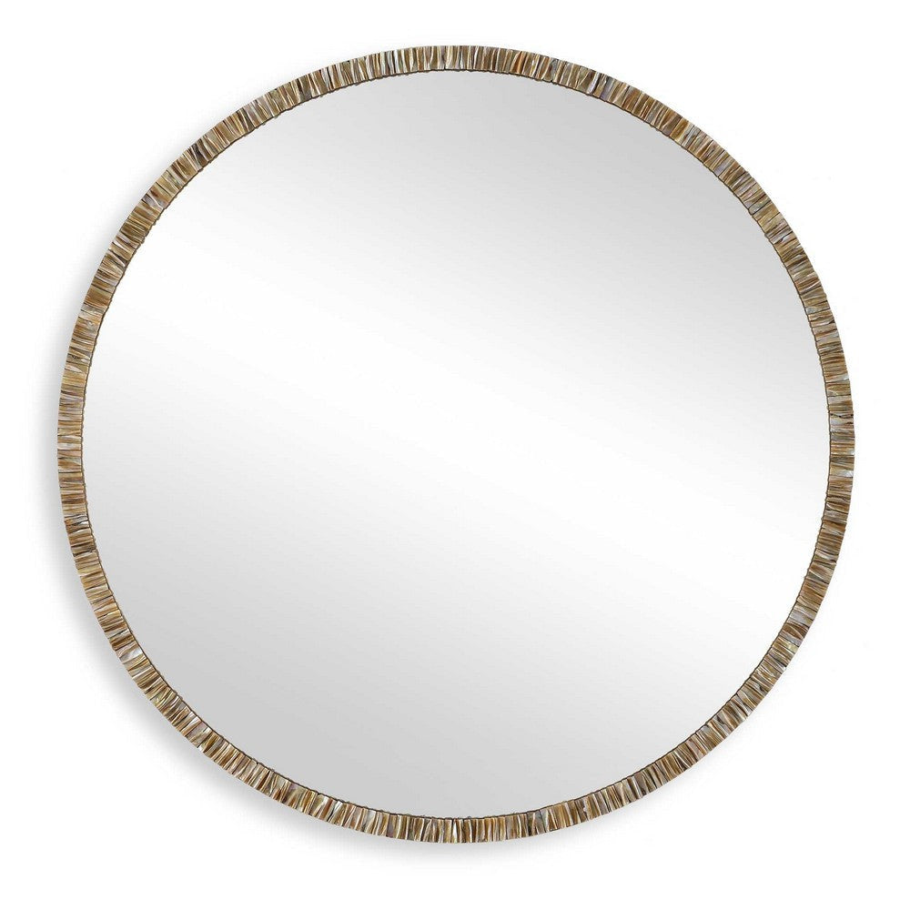 Uttermost Odeon Shell Inlay Round Mirror UT-08246