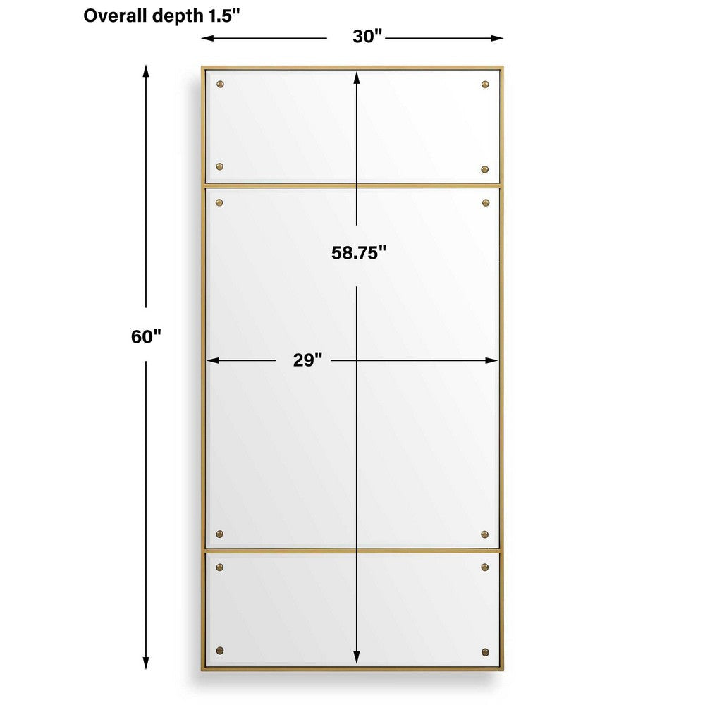 Uttermost Wrenton Brass Rectangular Mirror UT-08252