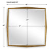 Uttermost On Point Square Gold Mirror UT-08258