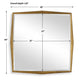 Uttermost On Point Square Gold Mirror UT-08258