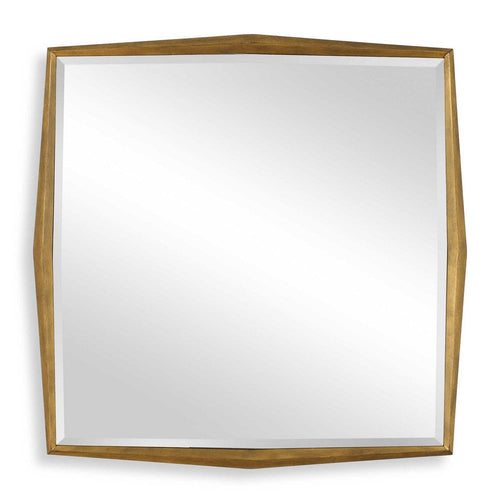 Uttermost On Point Square Gold Mirror