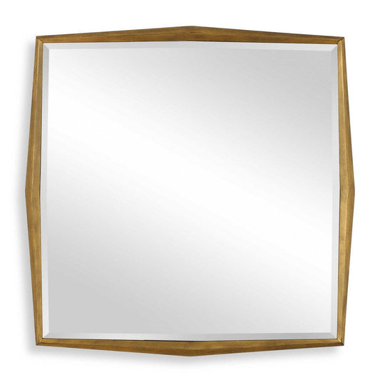 Uttermost On Point Square Gold Mirror
