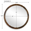 Uttermost Auger Amber Glass Round Mirror UT-08259