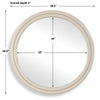 Uttermost Florian Warm White Round Mirror UT-08262