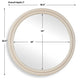 Uttermost Florian Warm White Round Mirror UT-08262