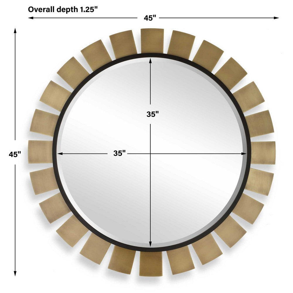 Uttermost Toluca Round Brass Mirror UT-08263