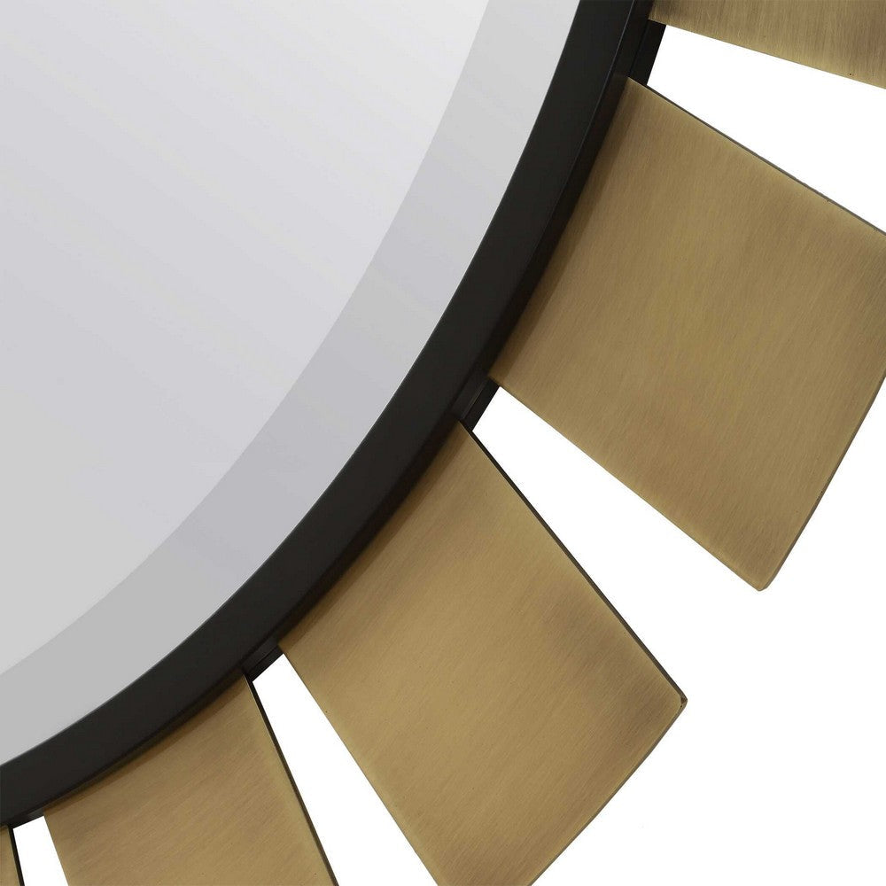 Uttermost Toluca Round Brass Mirror