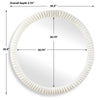 Uttermost Akiko White Round Mirror UT-08267