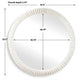 Uttermost Akiko White Round Mirror UT-08267