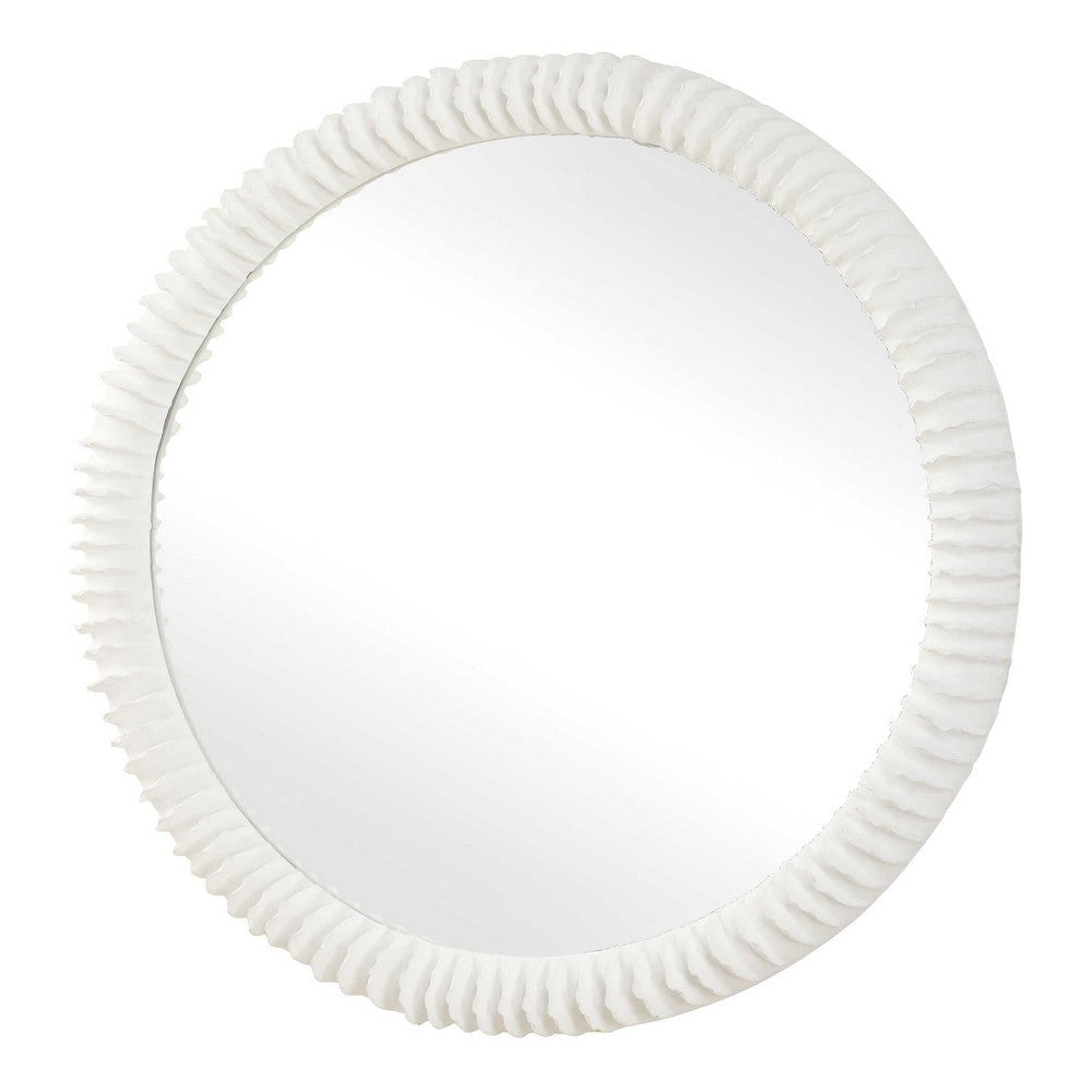 Uttermost Akiko White Round Mirror UT-08267