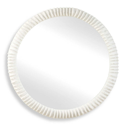 Uttermost Akiko White Round Mirror