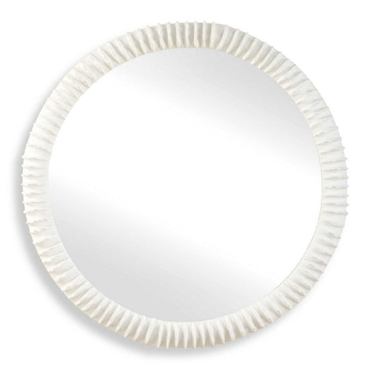 Uttermost Akiko White Round Mirror